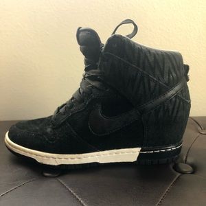 Black and white Nike Dunk Sky High